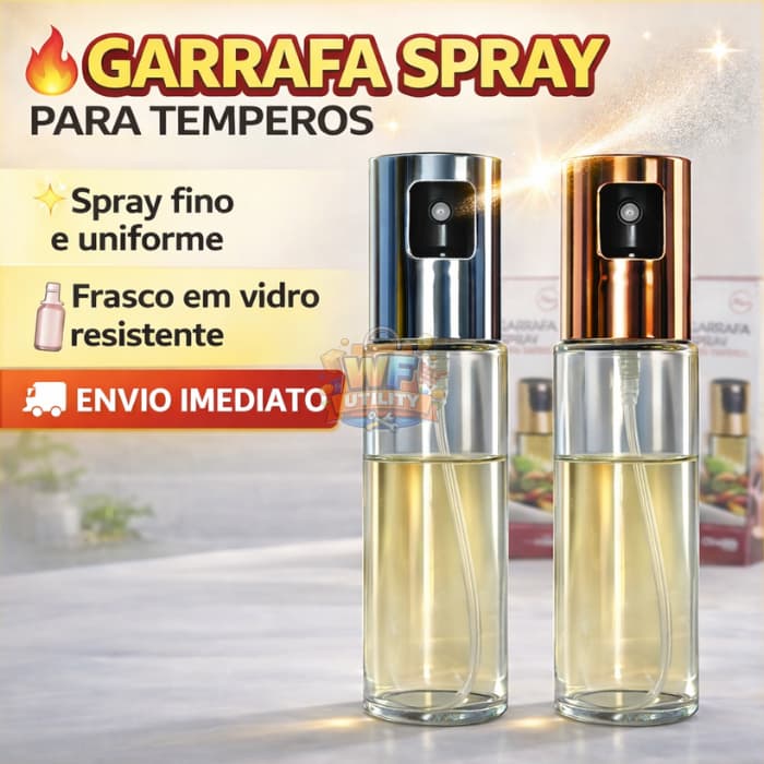 Pulverizador de Azeite e Vinagre em Vidro - 100ml