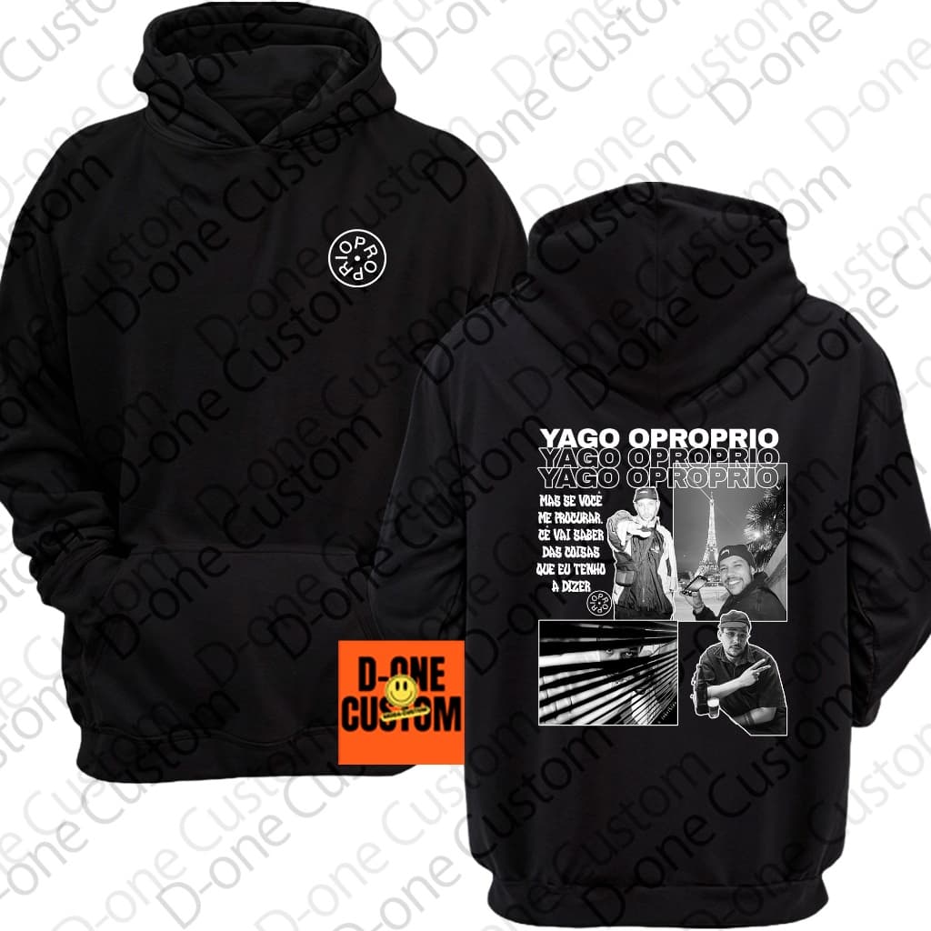 Blusa Moletom Estampado Rapper Yago Oproprio Homenagem Show Grammy Nominee MPB Sucesso