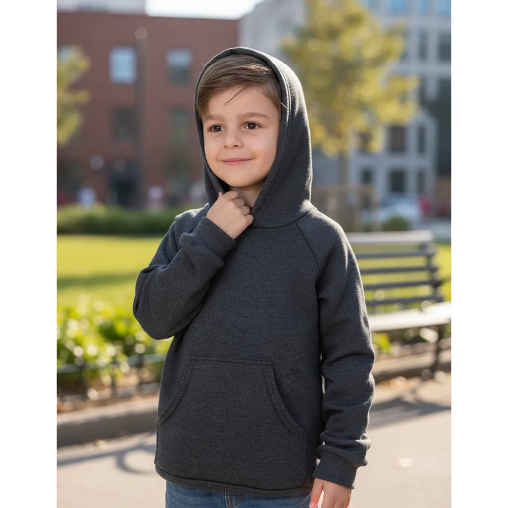 Moletom Infantil Liso Masculino E Feminino Blusa Frio Casaco Sem Estampa Ideal para Uniforme