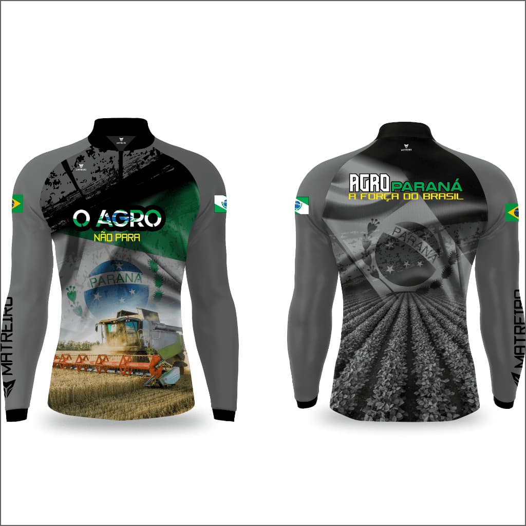 Matreiro Camiseta UV Paraná Manga Longa Proteção Solar