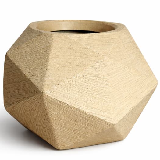 Vaso Decorativo Diamante 16cm Para Suculentas Plantas Mesa Sala Jardim
