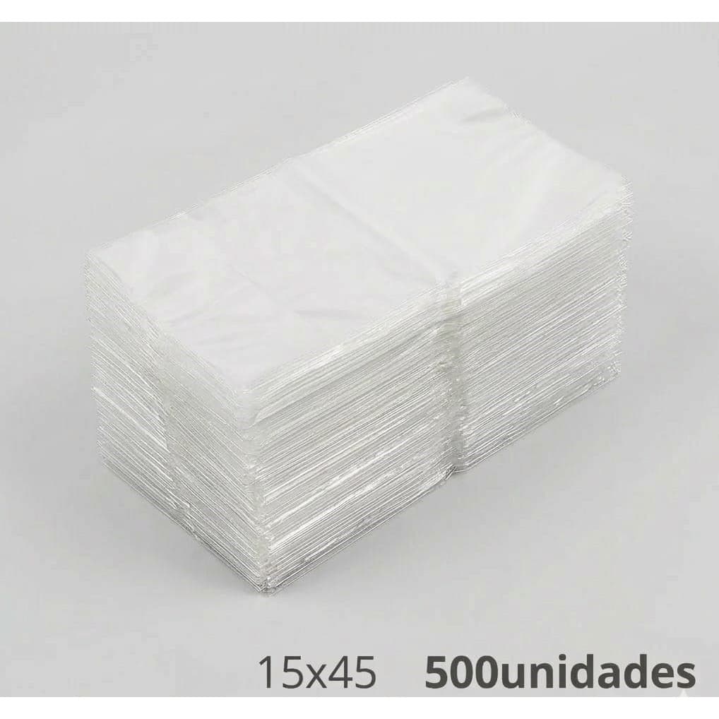 Saco Plástico Embalagem Para Algodão Doce 15 X 45 C/500un