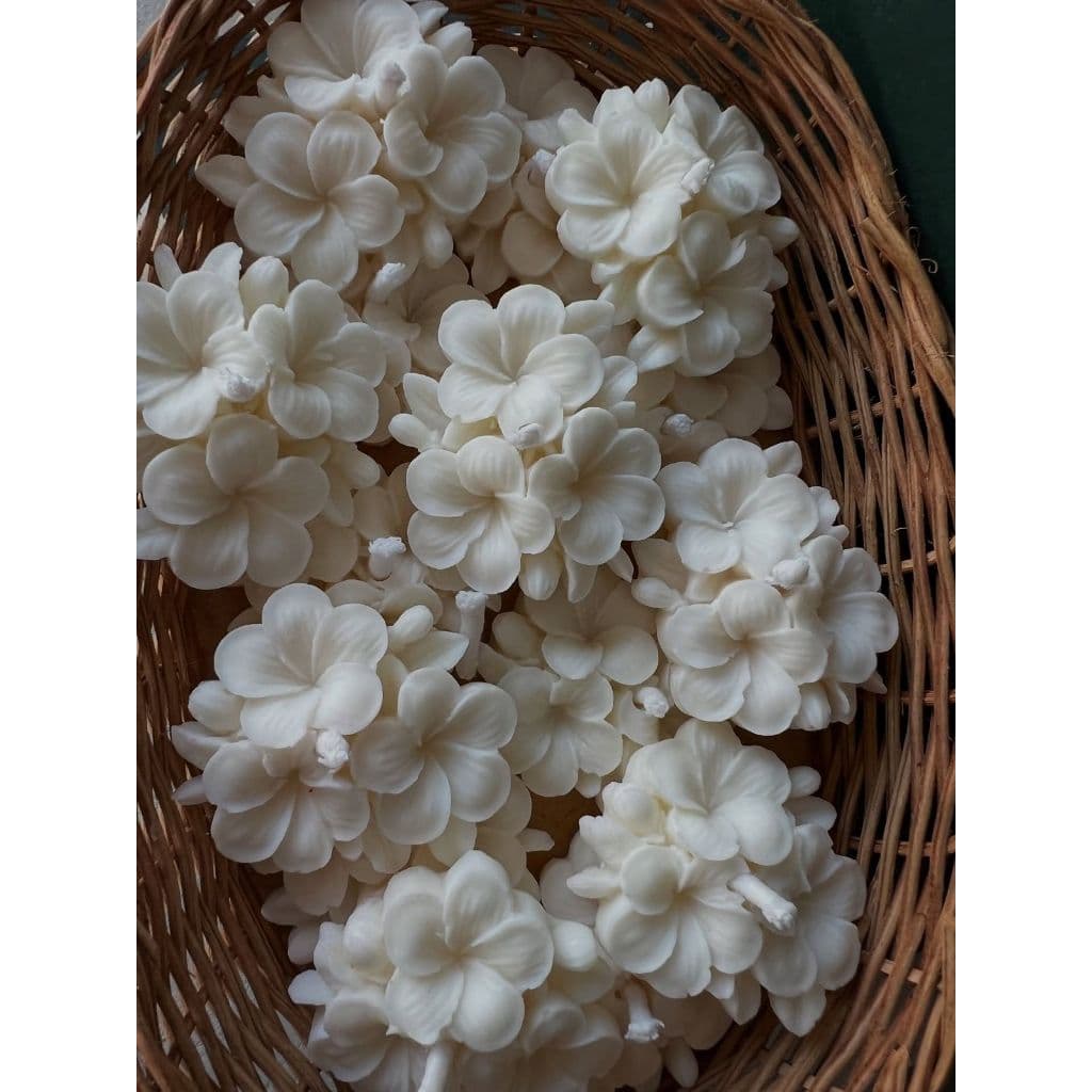 ✨ Kit 10 Velas Flores de Jasmin Aromáticas | Elegantes | Lembrancinhas, Festas e Presentes