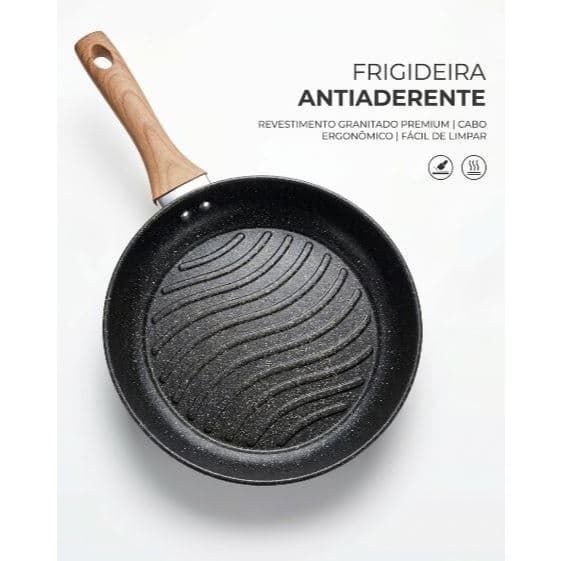 Frigideira Antiaderente 26cm com cabo ergonômico