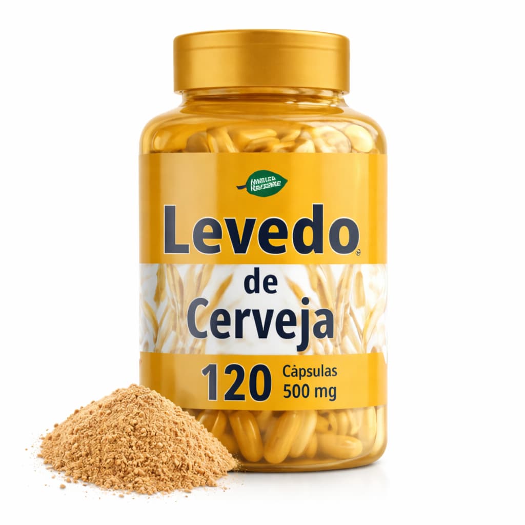 Levedo de Cerveja 120 Capsulas - 100% Natural