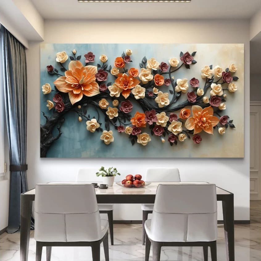 Quadro Decorativo 80x110cm Arte Abstrata Conceitual Decoração de Parede Hall Luxo Sala Quarto MDF