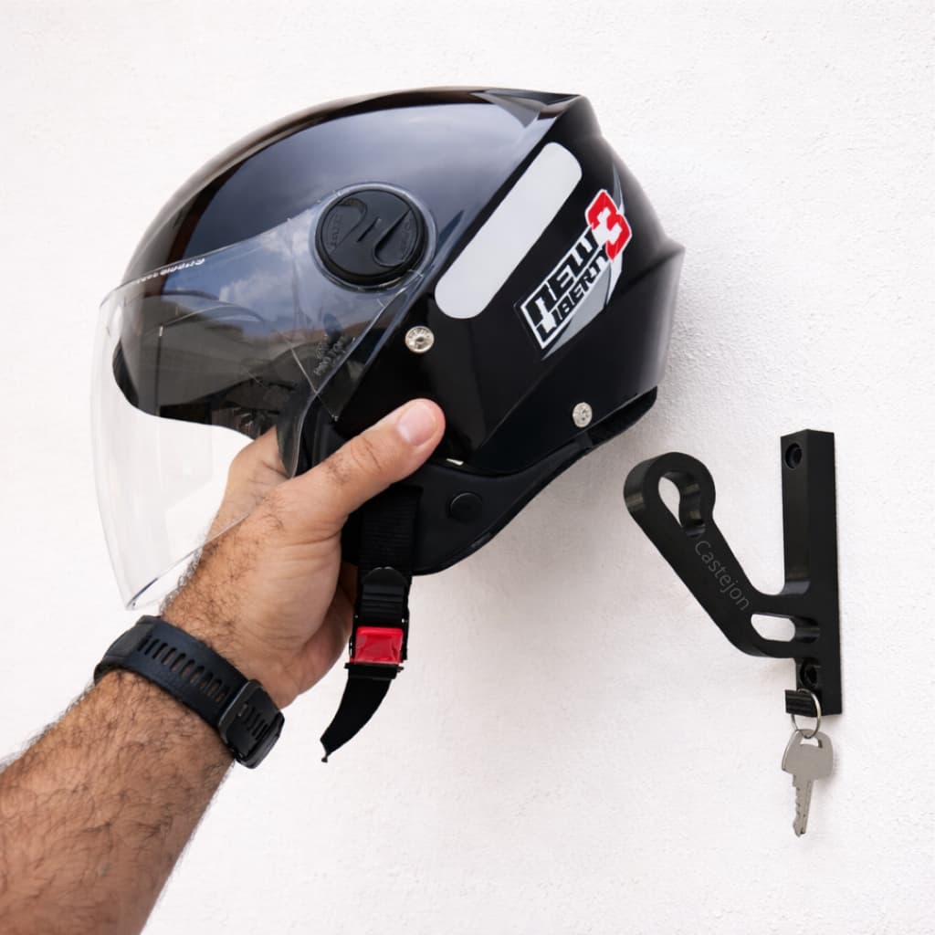 Gancho Suporte de Parede Para Pendurar Capacete e Acessórios