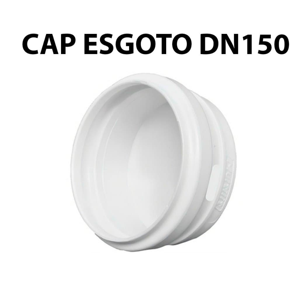 Cap Tampão 150mm Pvc Branco Esgoto DN150