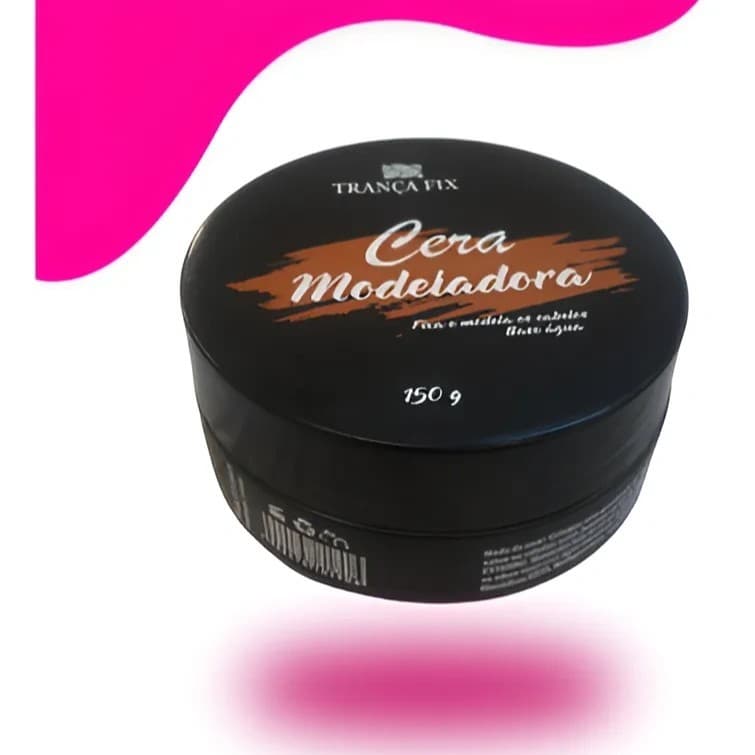 Pomada Modeladora Trança Baby Hair Fixação Forte Efeito Natural Profissional 150g-Pomada-Trança Fix-150g