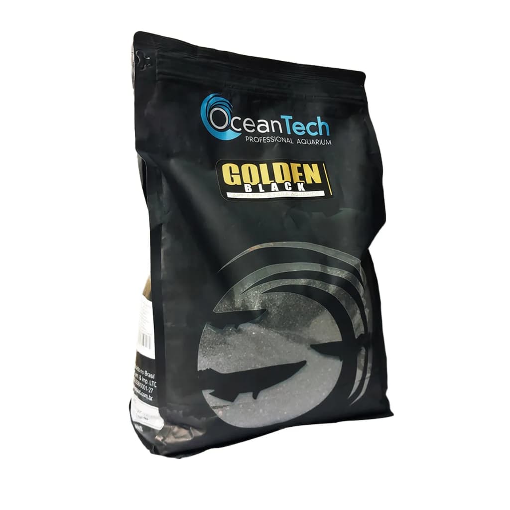 Ocean Tech Golden Black Areia De Aquário 7kg Inerte 1-2mm