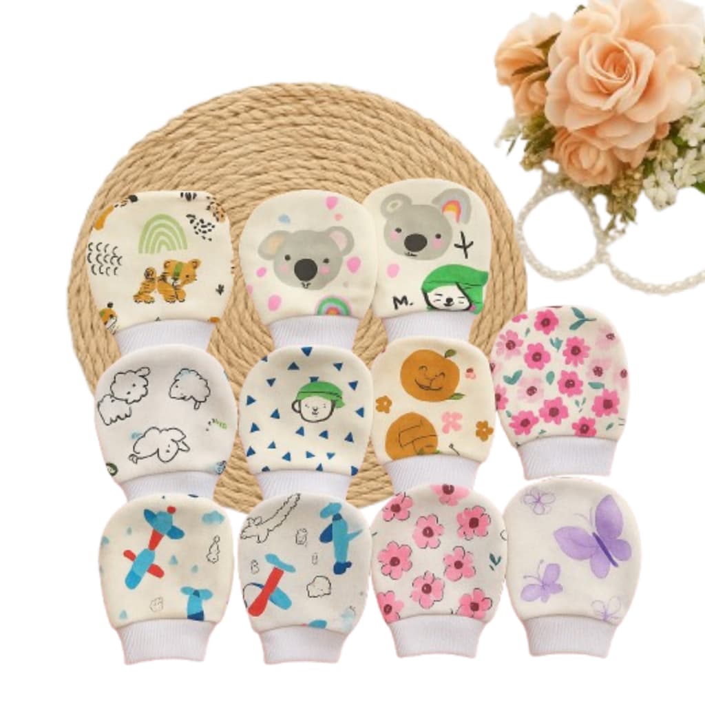 Kit 4 Luvinha Infantil Recém Nascido Enxoval Para Bebês Sem Arranhões e Deixa as Mãos Quentinhas