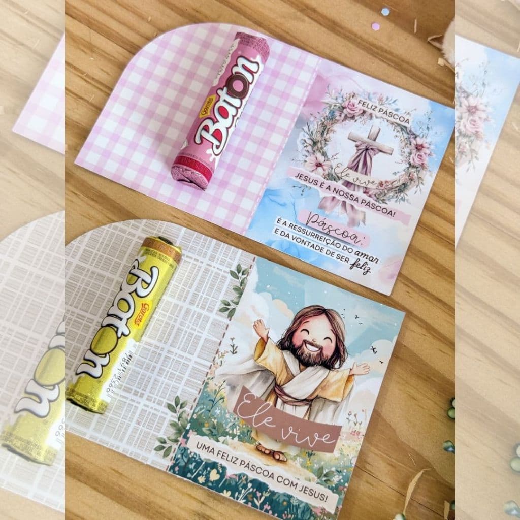 50 cards cartão para mimo páscoa ( bombom /chocolate ) NÃO ACONPANHA CHOCOLATE
