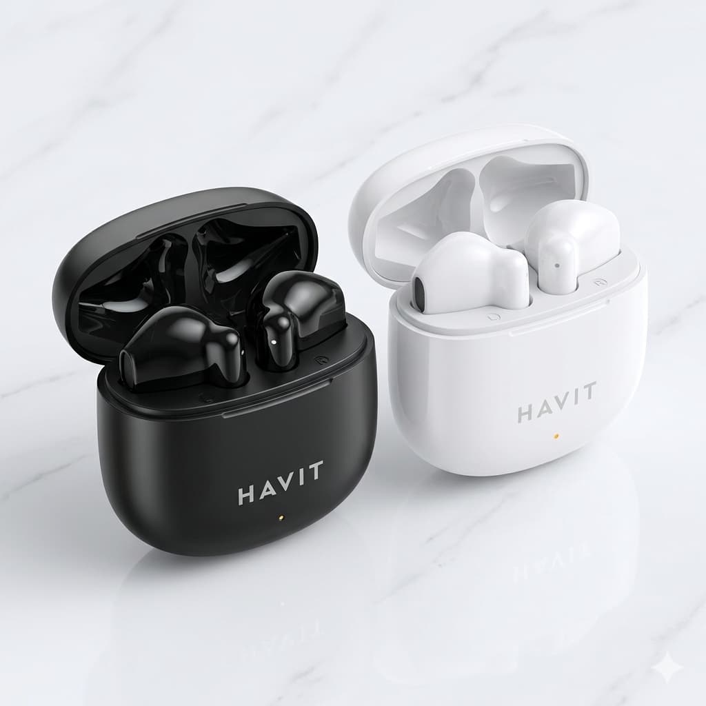 Fone de Ouvido Sem Fio Havit TW976 Bluetooth, TWS, Até 5 horas de reprodução