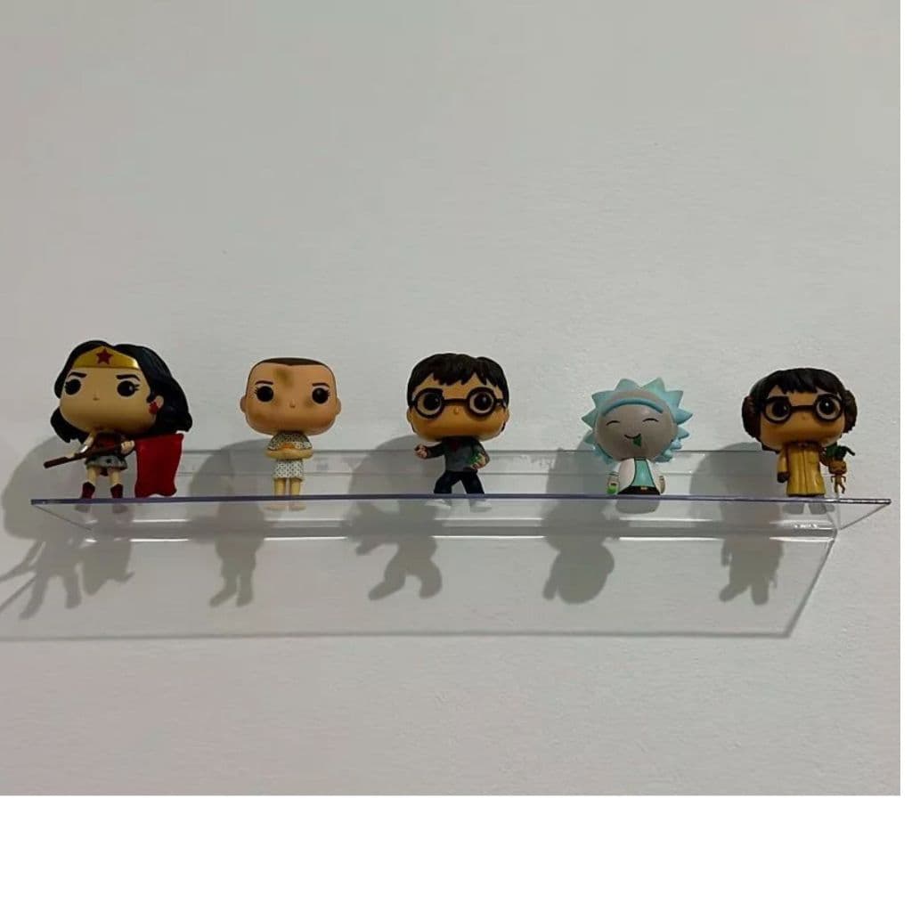 Expositor Prateleira Ps Acrilico Cristal Funko 50 cm