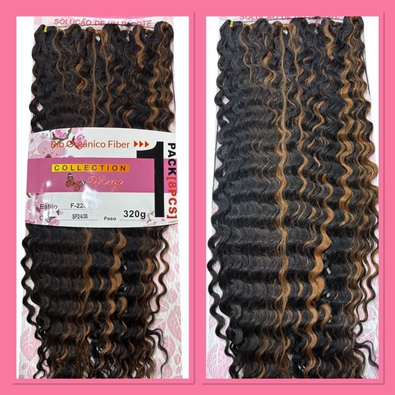 ￼Cabelo 100% Bio Orgânico Crochet Braid Fio a Fio 75cm 2281