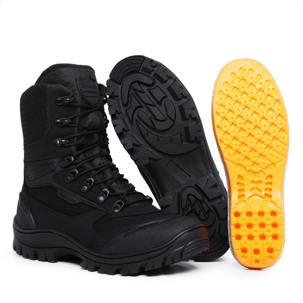 Bota Militar Masculina Coturno Masculino Cano Alto Motociclista Botas Macia Resistente Promoção Nova