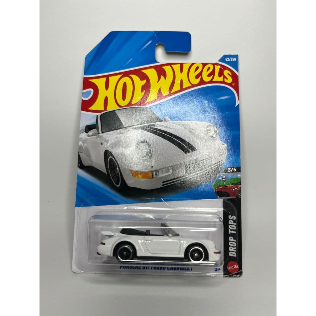 Carrinho Hot Wheels Original – PORSCHE 911 TURBO CABRIOLET - Colecionável