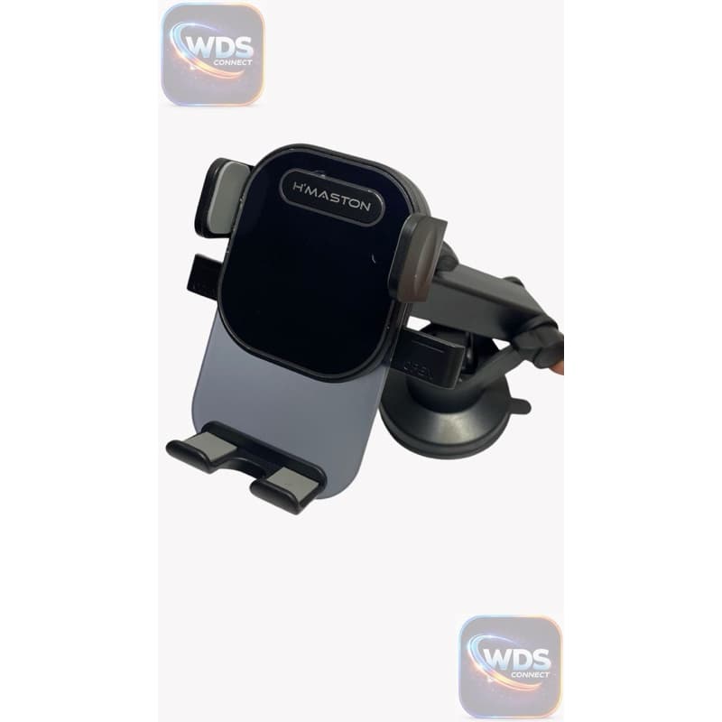 Suporte Veicular H'Maston CJ72: Rotação 360° e Travamento Automático.