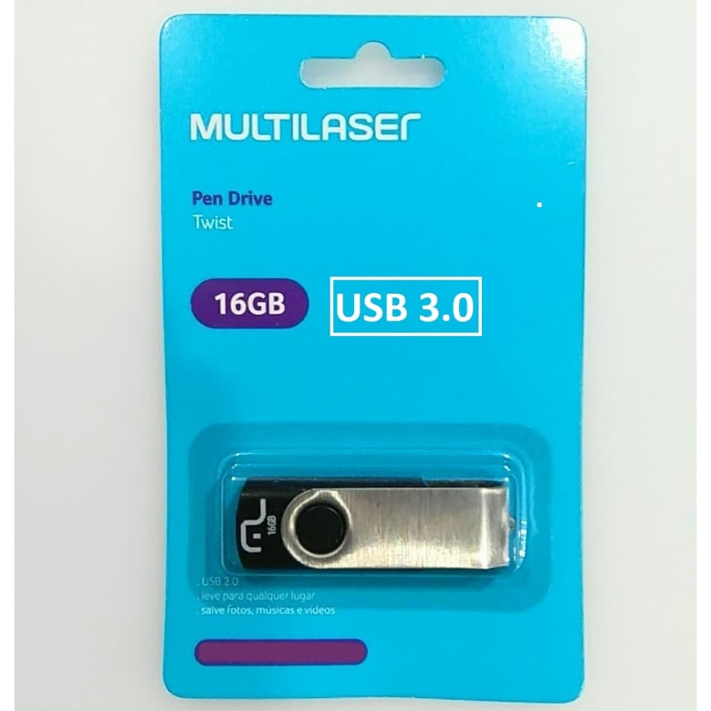Pendrive Multilaser 16GB USB 3.0 PD988