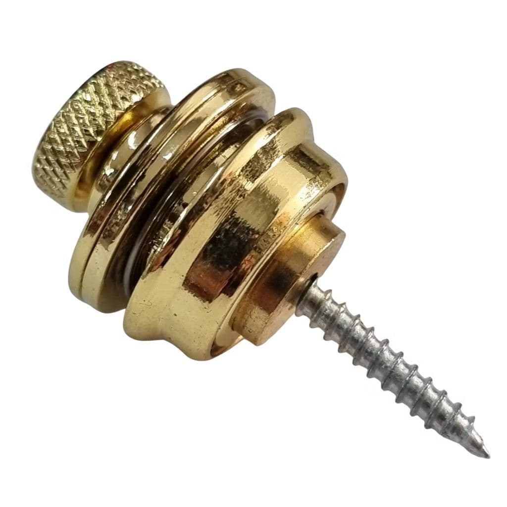trava de correia Strap Lock Pro Resistente Cromado Guitarra Baixo e violão Unidade