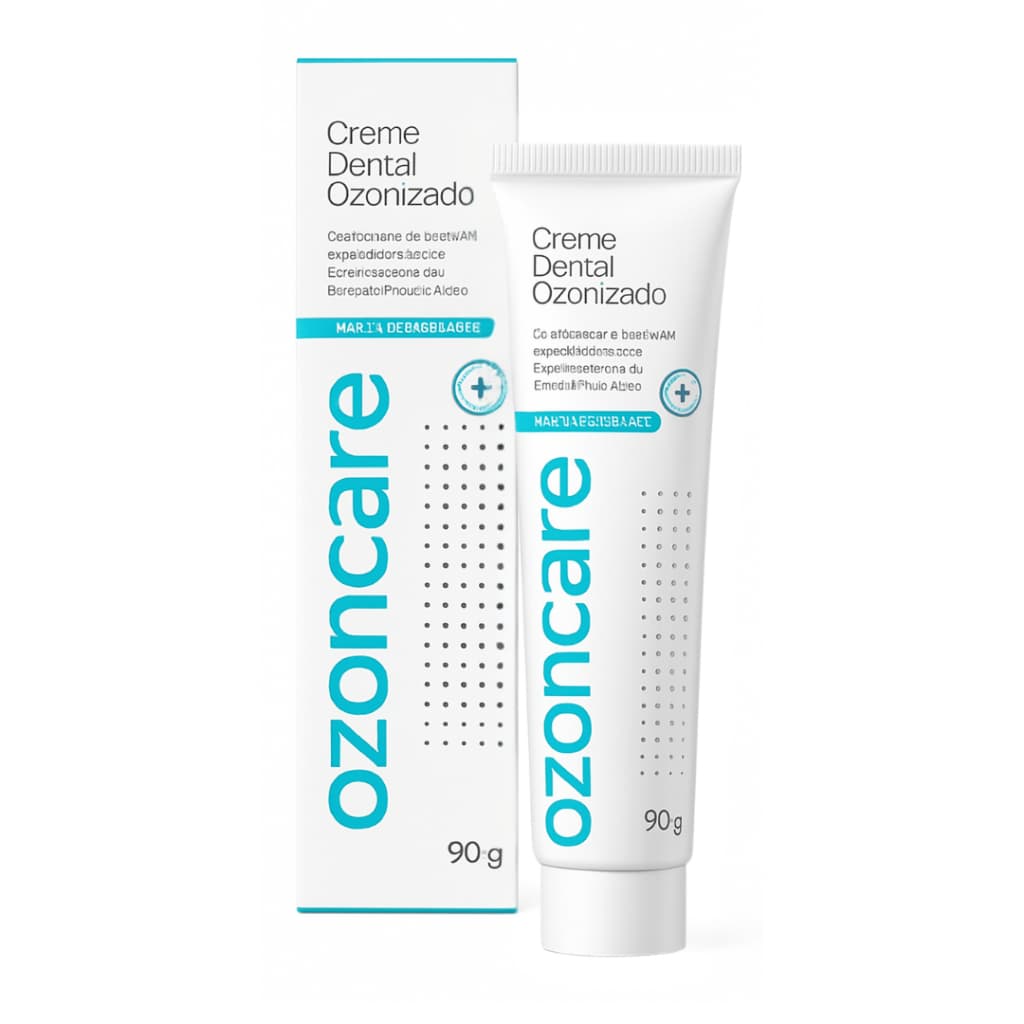 Creme Dental Ozonizado Ozoncare Philozon 90ml Dente Sensível Natural Vegano Sem Flúor Ajuda Dente