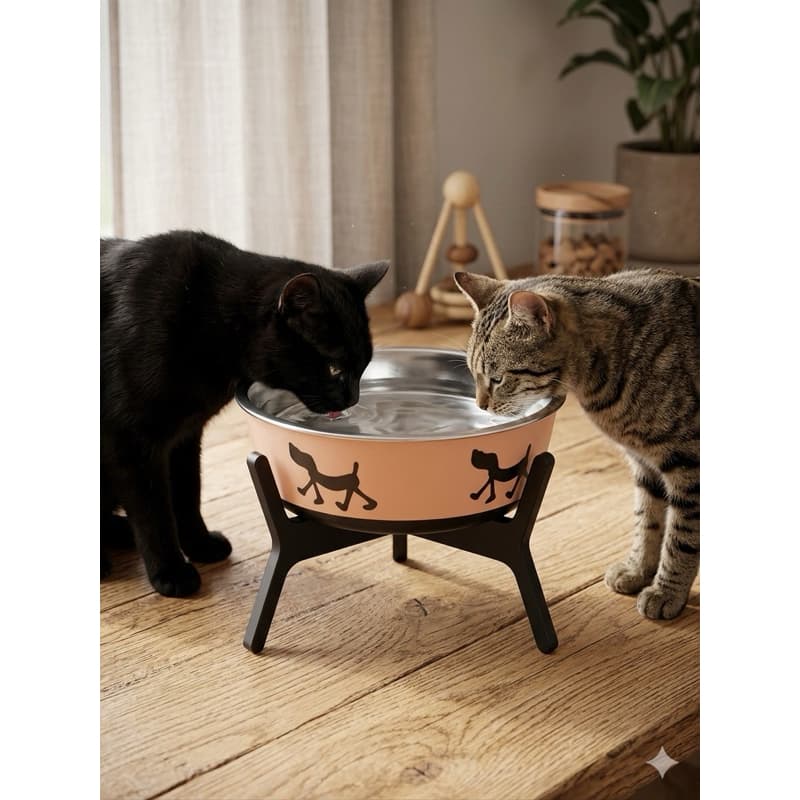 Pedestal para Tigela de Comida de Gato | Elevação ergonômica PEQUENO
