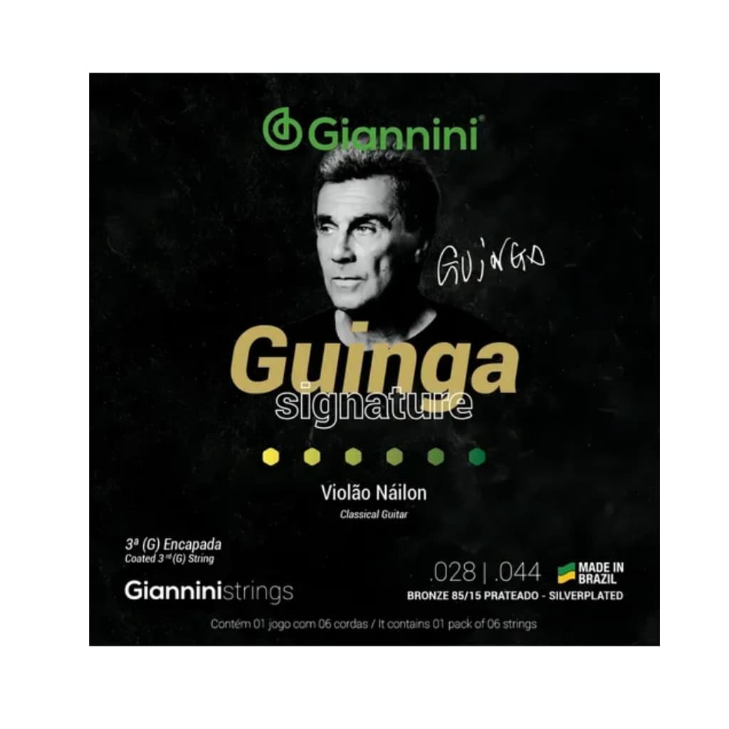 Encordoamento Cordas Nylon P/ Violão Guinga Giannini