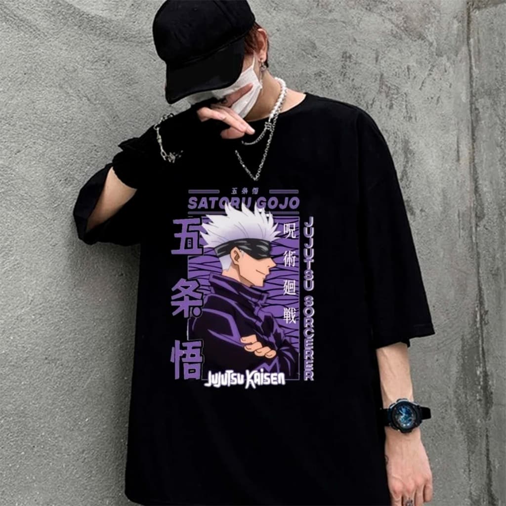 Camisa Algodão Anime Nerd Geek Jujutsu Kaisen Gojo Satoru