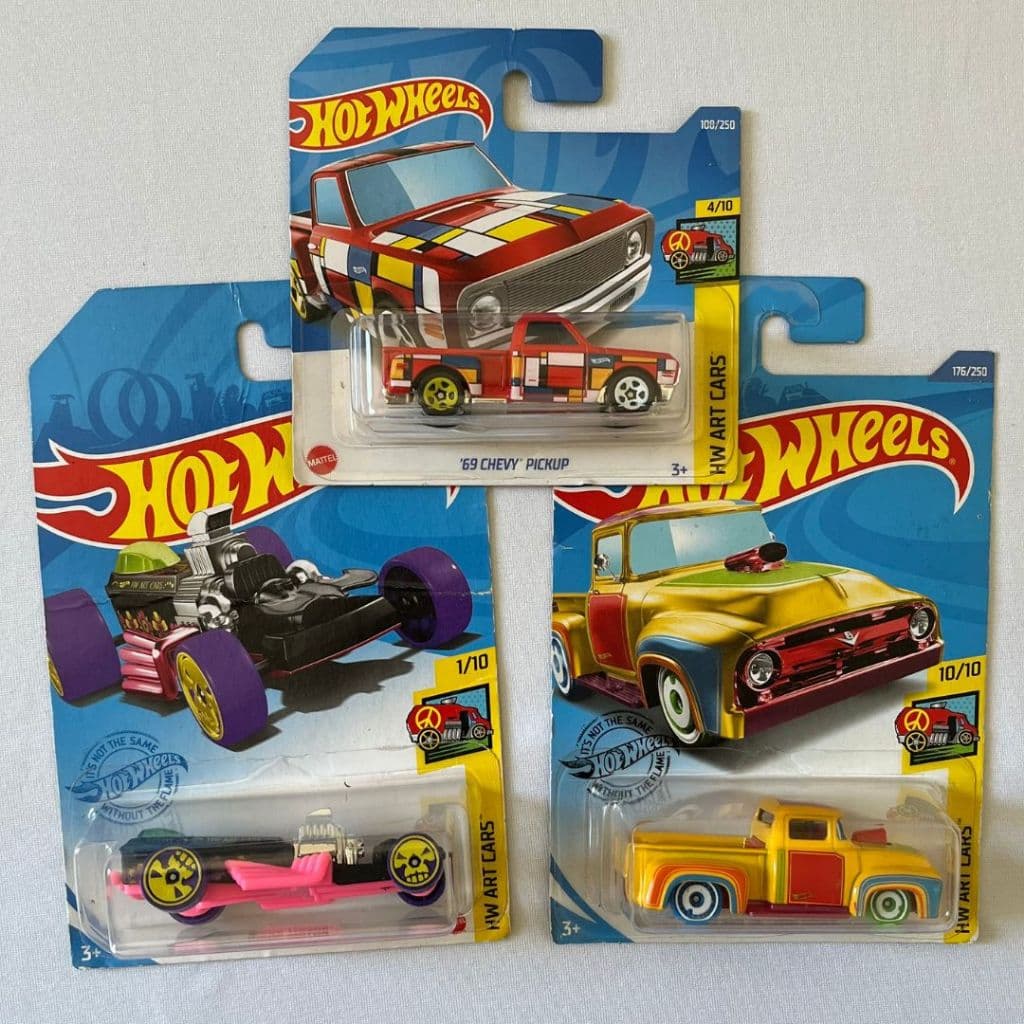 Carrinho Hot Wheels Mattel Miniaturas - Original - Coleção HW Art Cars