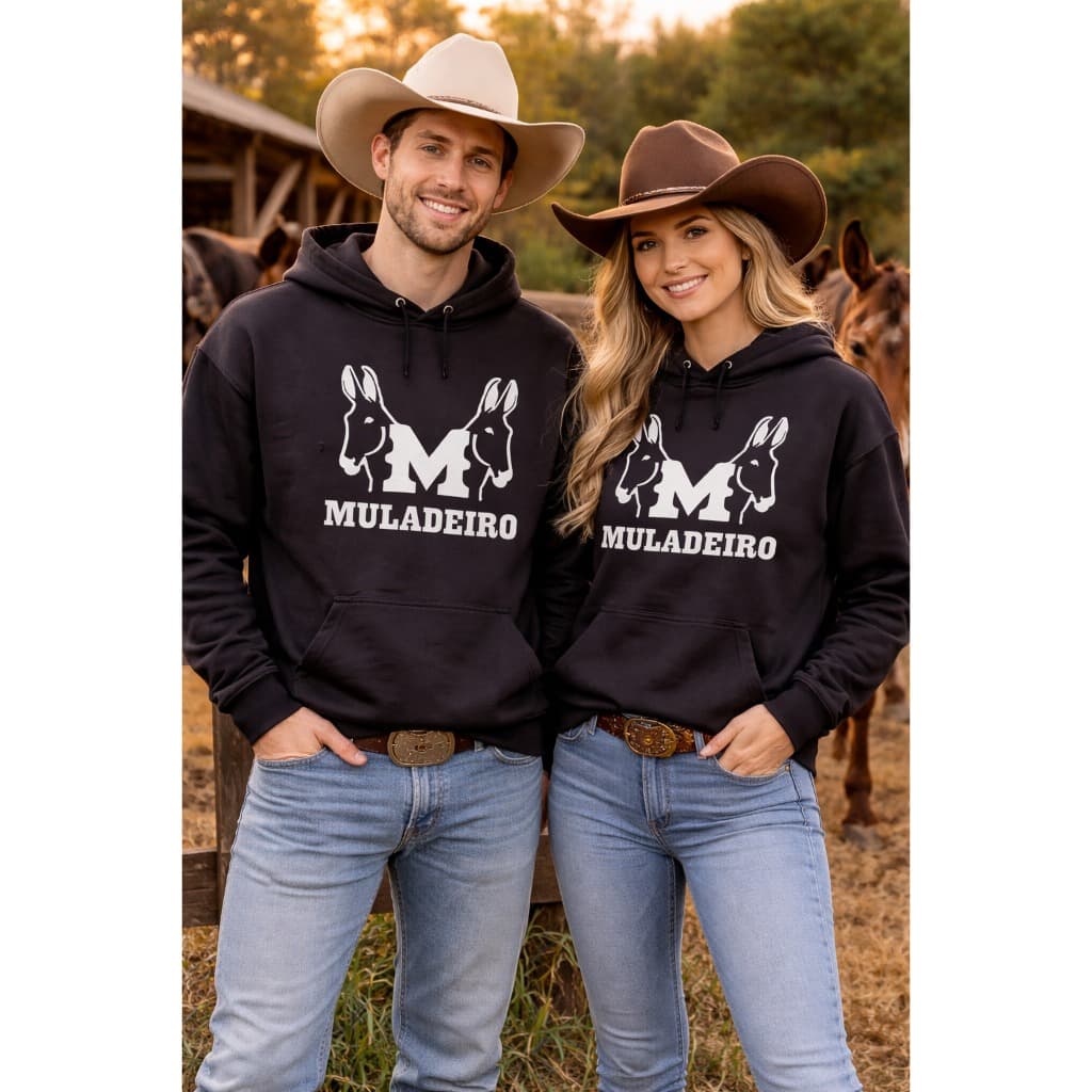 Moletom Cavalos Unissex Estampado Confortável Moda Inverno Top