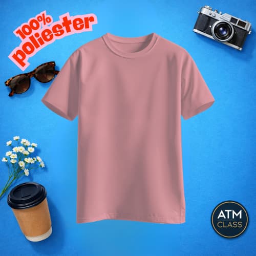 Camiseta Camisa 100% POLIESTER Infantil 2 ao 14 Rosa bebe e Diversas Envio Imediato