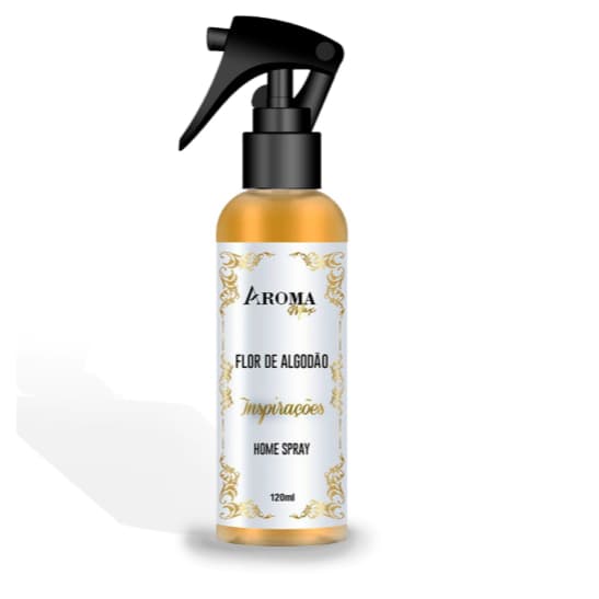 Home Spray 120ml Flor de Algodão – Aromatizador Suave, Cheiro de Limpeza e Conforto, Perfume Duradouro para Ambientes