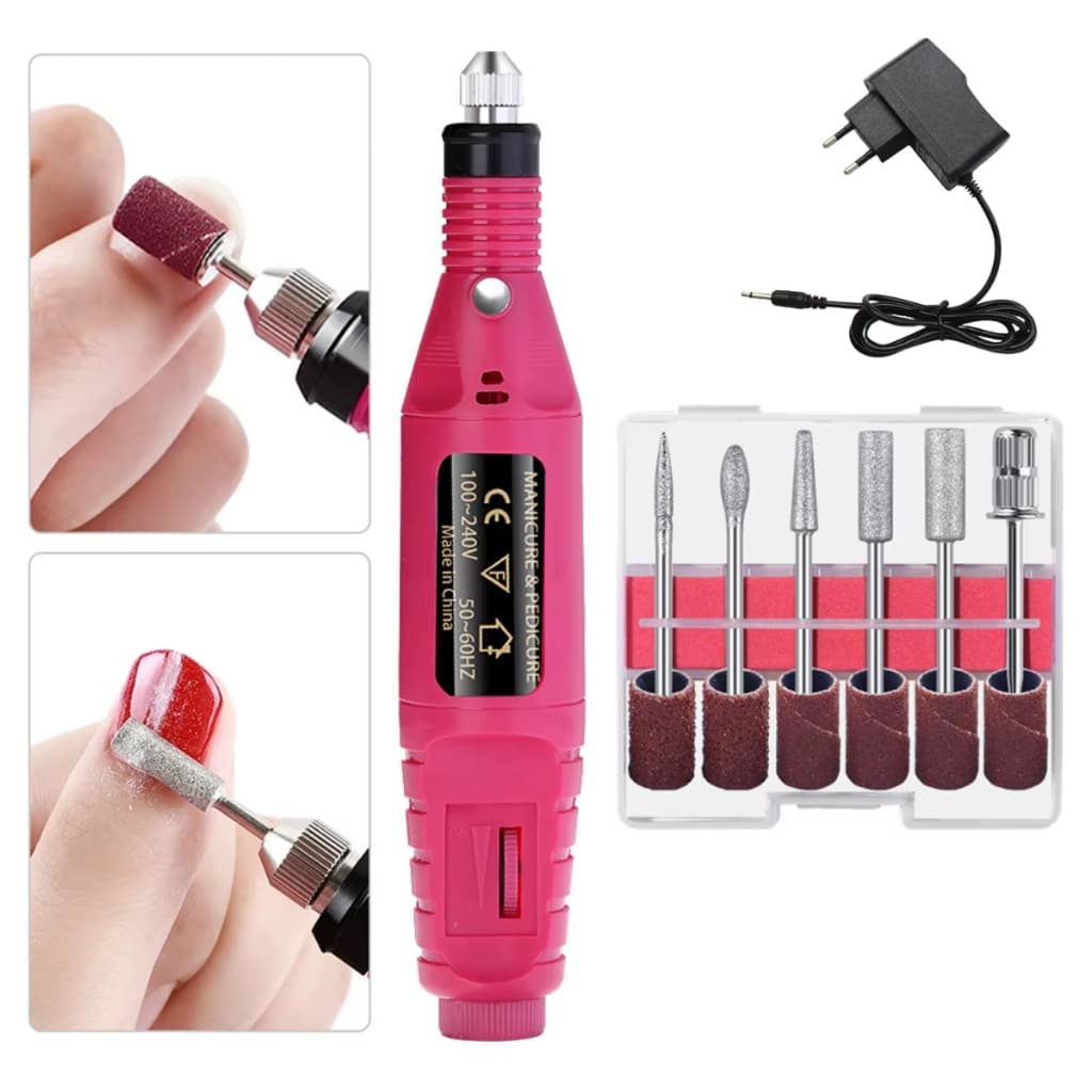 Lixadeira Elétrica Caneta Motor Com Kit De 6 Brocas Bivolt