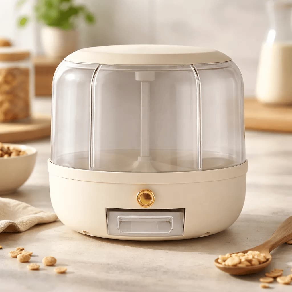 Porta Temperos Giratório 360° Dispenser 6 Compartimentos Organizador de Cozinha Porta Condimentos Grãos