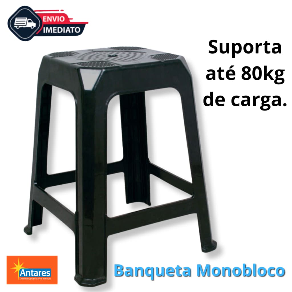 BANQUETA MONOBLOCO ARAXA - ANTARES - 1 UNIDADE - ENVIO SUPER RÁPIDO