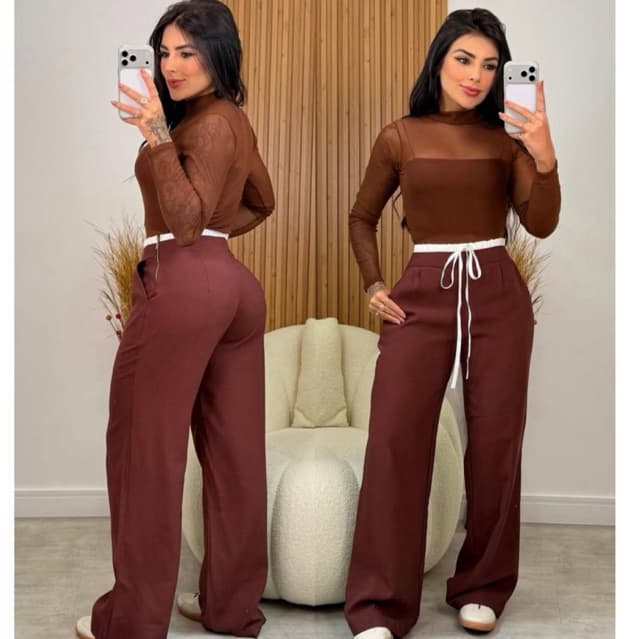 Calça Pantalona Virgínia