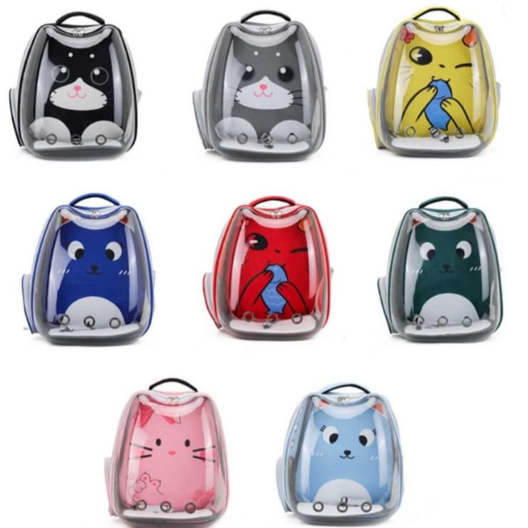 Mochila Pet com Visão Panorâmica Estampada Viagens Passeio