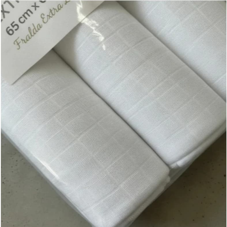 Kit 5 Fralda luxo 100% Algodão Bebê Sem Gênero