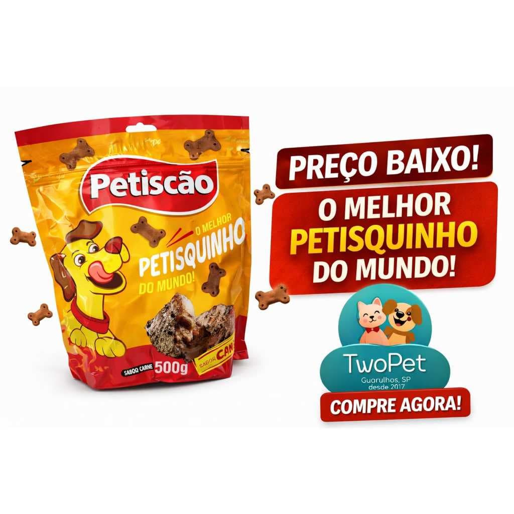 PETISCÃO 500g Biscoito para Cachorro Sabor Carne |