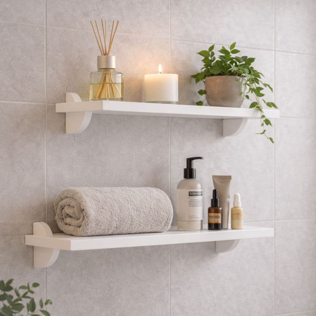 Kit 03 Prateleiras 40x20 Branca Com Suporte Tucano - Organização Decoração