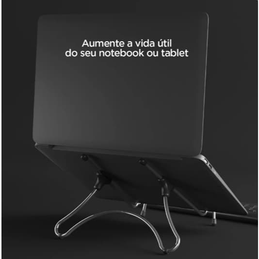 Suporte ergométrico para notebook e tabletes Uptable maior vida util do aparelho