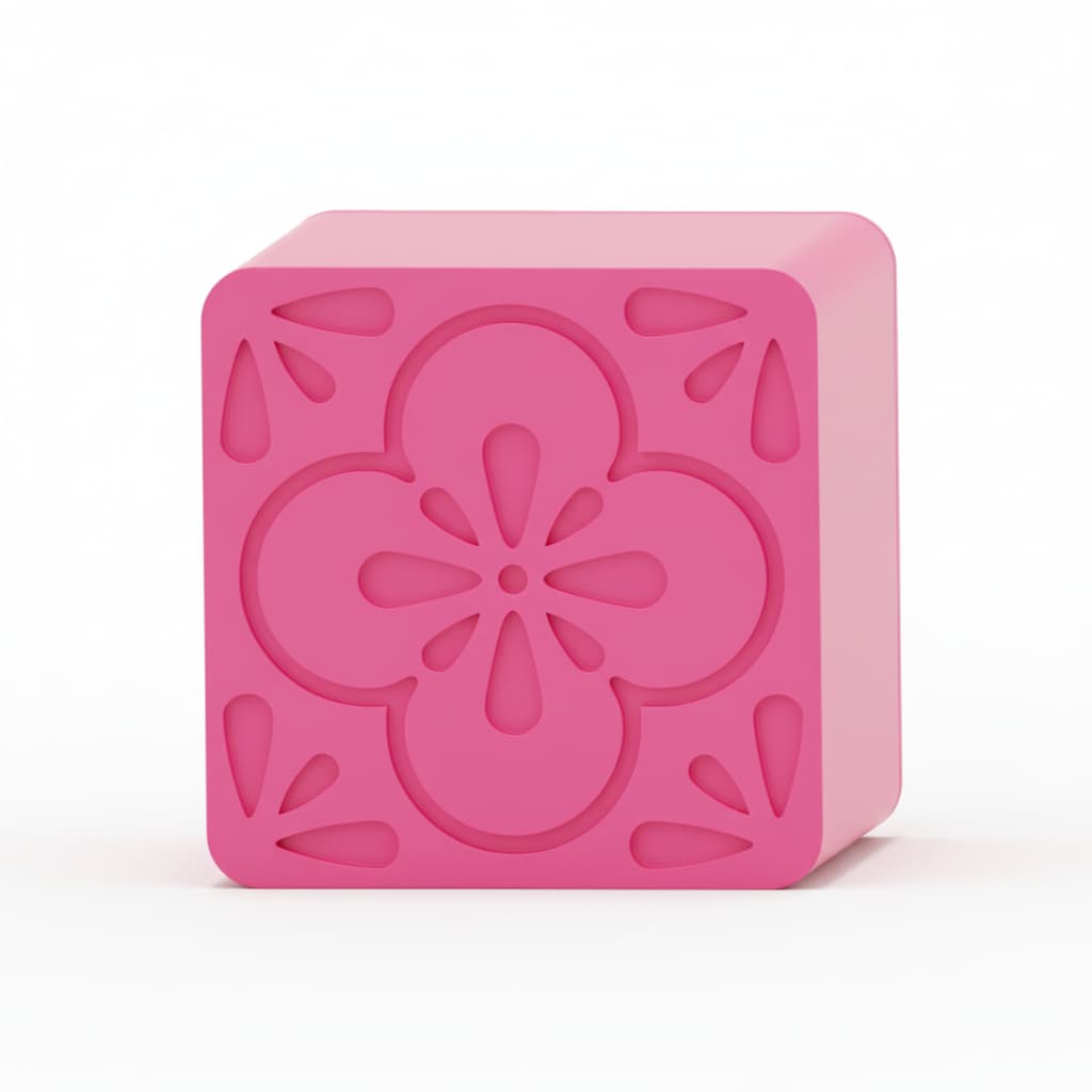 Modelador e Ejetor Para Modelar Doces, Massas e Brigadeiros | Azulejo Português Arabesco Grécia MODELO 1_Baixo Relevo