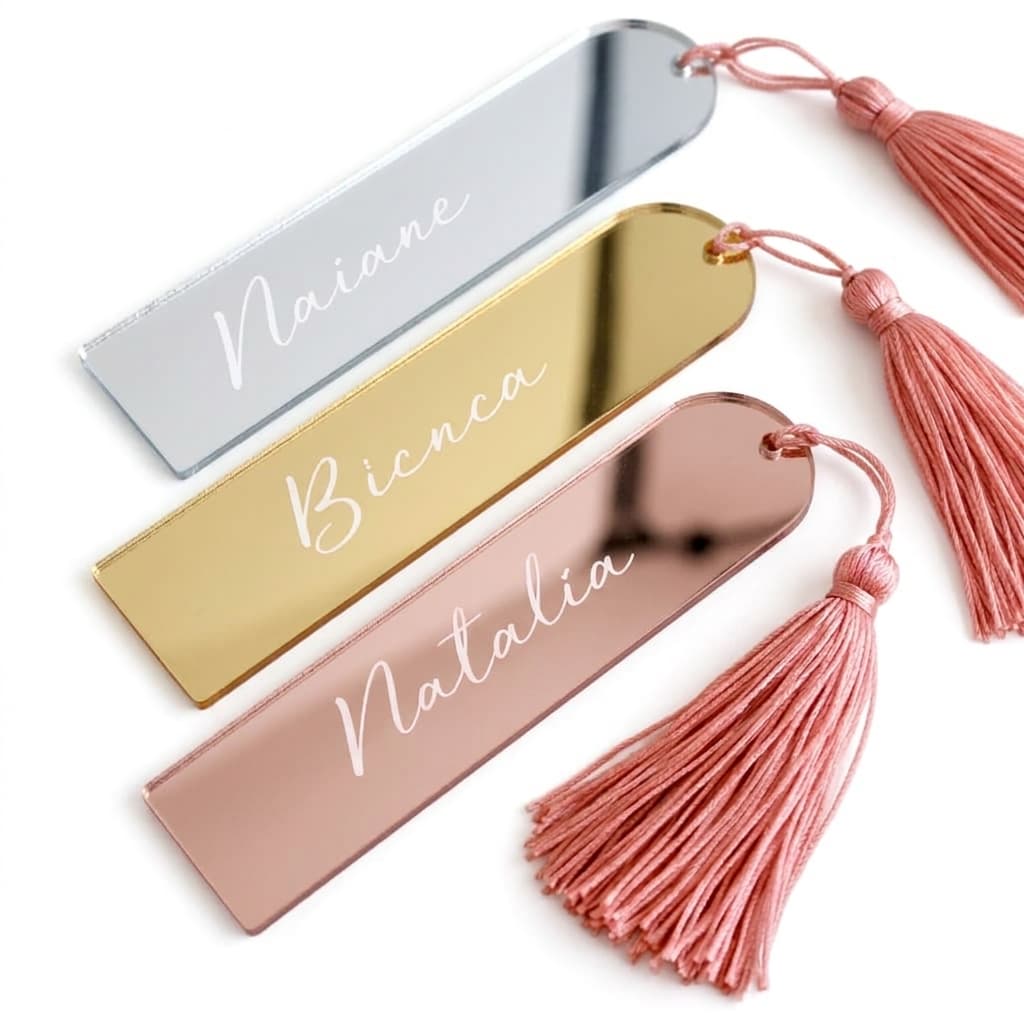 Marcador de Página em Acrílico Personalizado – Luxo e Exclusividade