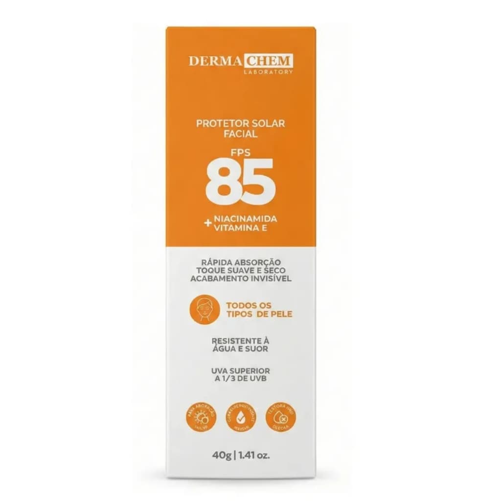 Protetor Solar Facial FPS 85 Dermachem 40g