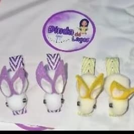 coelhinho fofo/par de laço infantil/Páscoa/menina linda.