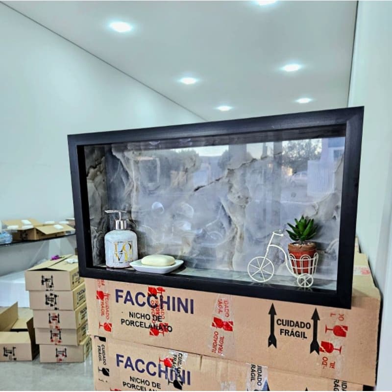 NICHO PORCELANATO PORTA SHAMPOO 60X30CM  ENVIO EMEDIATO.