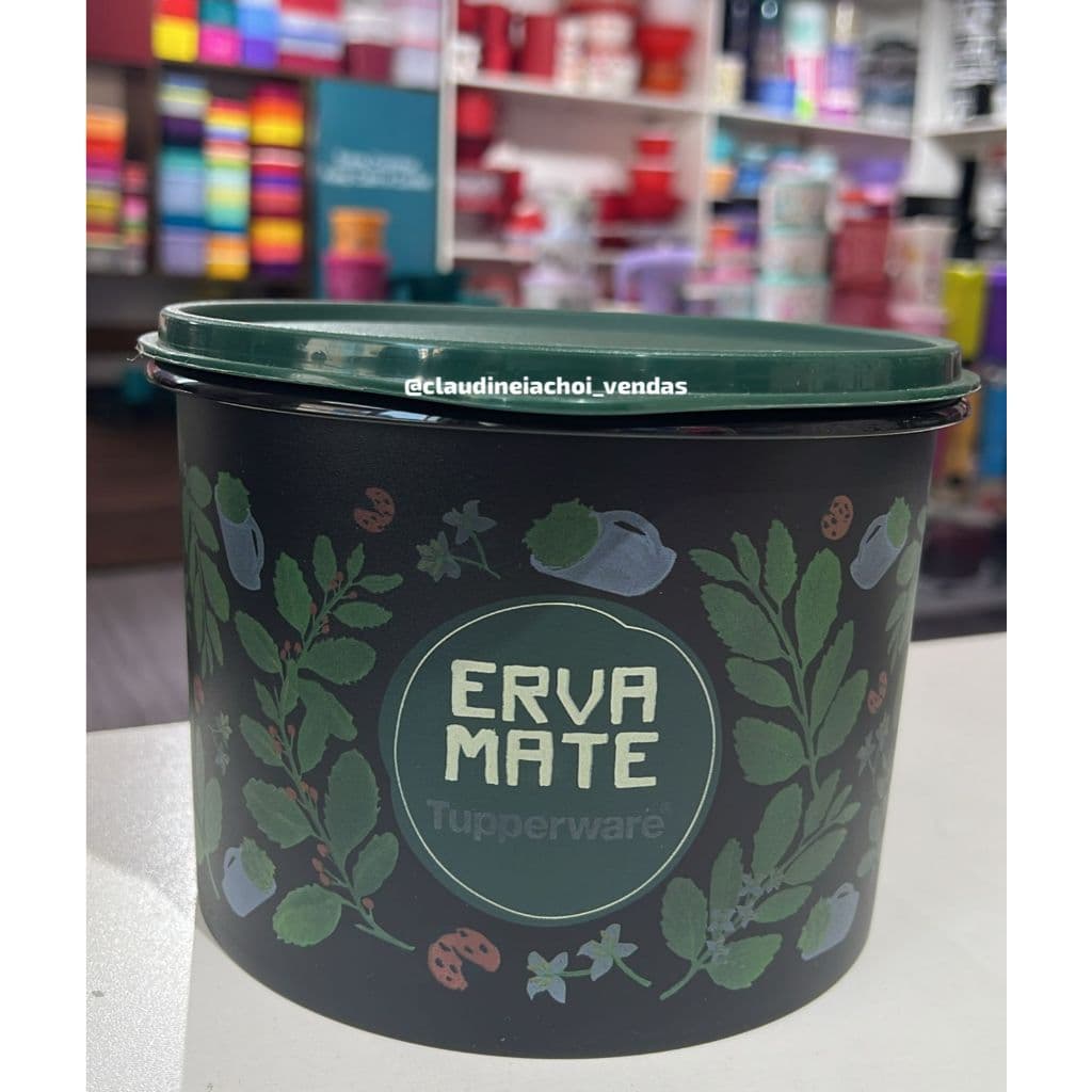 Tupper Caixa Erva Mate Floral 2,4l