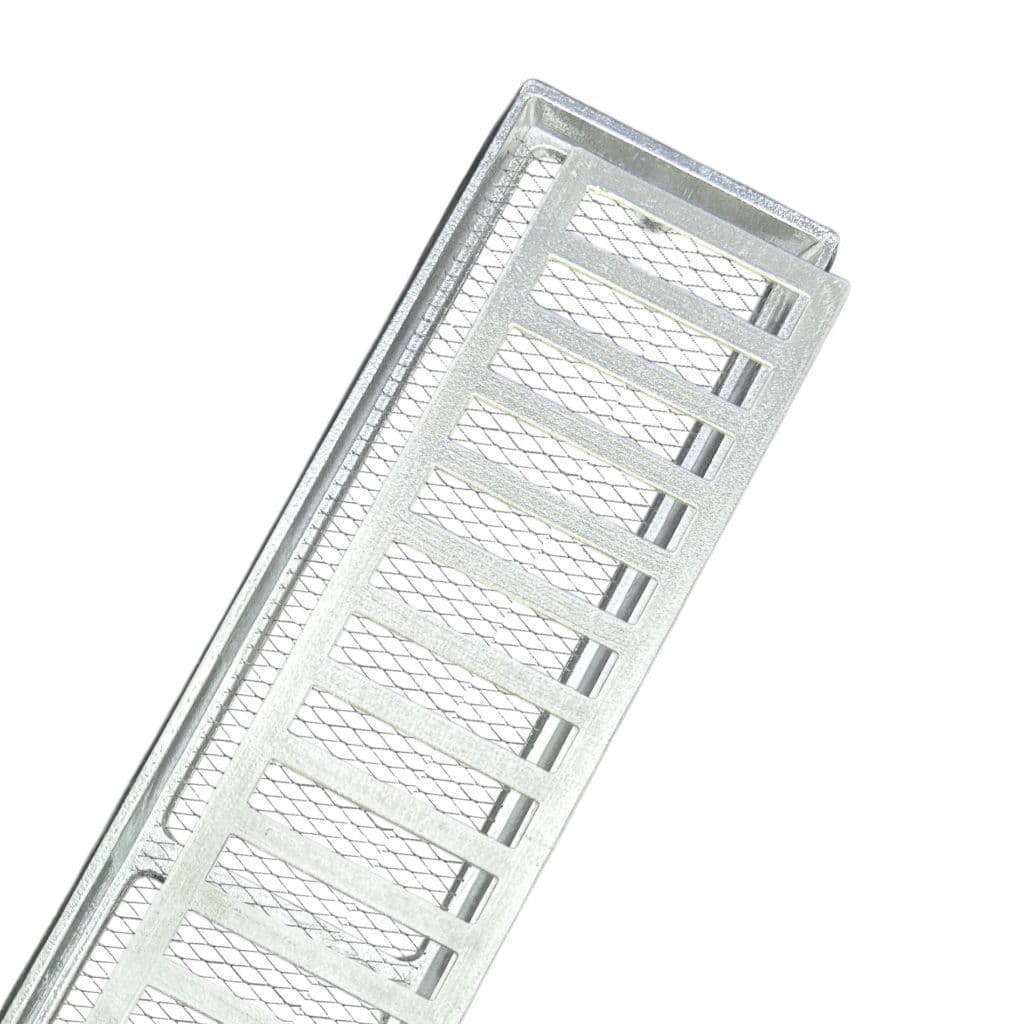 Ralo Grelha Guvi Com Suporte Aro largura de 10cm medidas de 50cm/100cm/ Em Alumínio com tela anti inseto