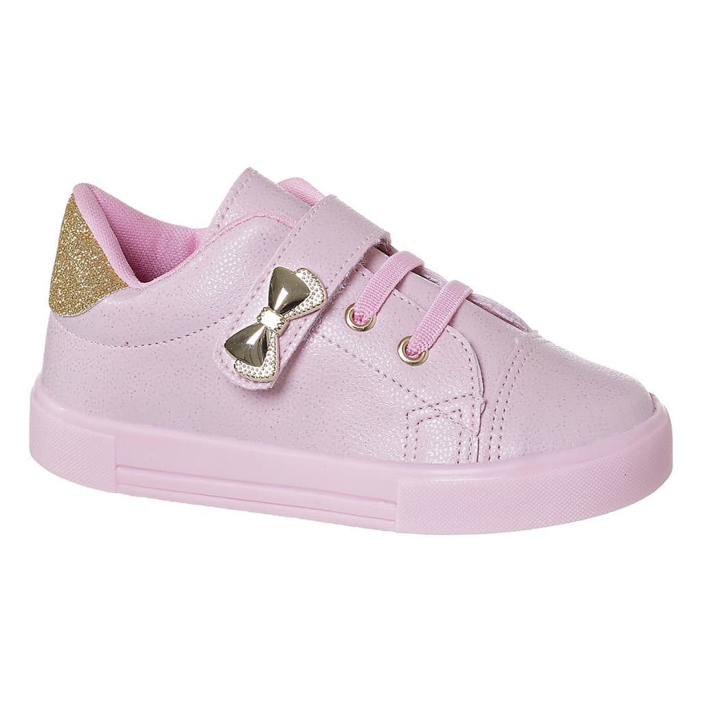 Tenis Infantil Menina Laço Tenis Brilho Tenis Casual Tenis Escolar Tenis Rosa