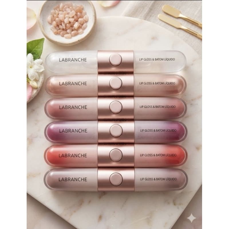 ​Duo Lip Gloss & Batom Líquido Labranche – Cor e Brilho em um só Produto